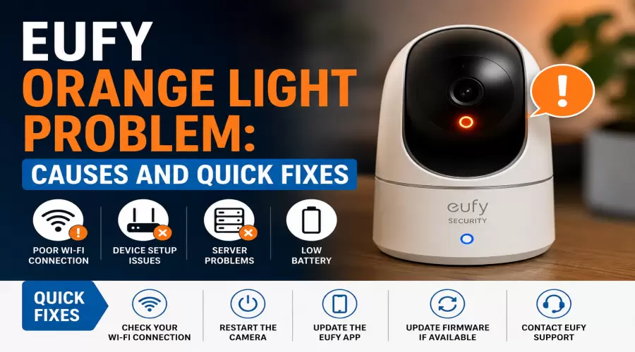 Why Is My Eufy Blinking Orange Light?: How To Fix It.